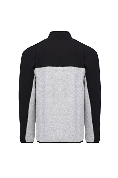 Reebok HALF ZIP FLEECE TOP Gri Erkek Sweatshirt