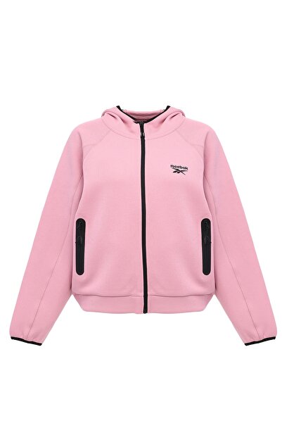 Reebok HOODED VECTOR TOP Pembe Kadın Eşofman Üstü