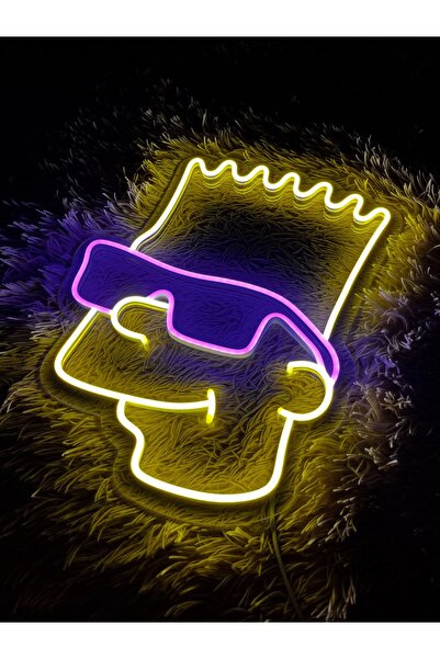 DECCOR EVİM Bart Simpson Neon led tabela