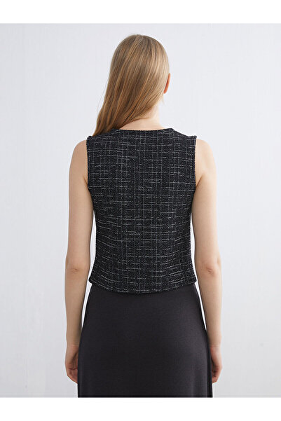 LC Waikiki V-Neck Patterned Women's Vest