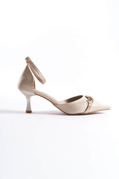 Momshopp Celia Women's Beige Heeled Shoes