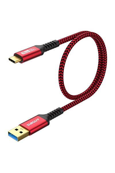 SUNGUY كابل USB-C إلى USB-A USB 3.1 الجيل الثاني بسرعة 10 جيجابت في الثانية ب...