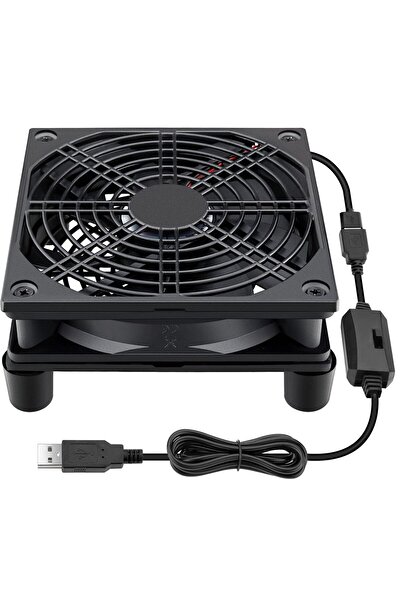 LBMT مروحة تبريد لجهاز DVR وXbox وجهاز التوجيه 120 مم × 25 مم 5 فولت USB (LBMT)