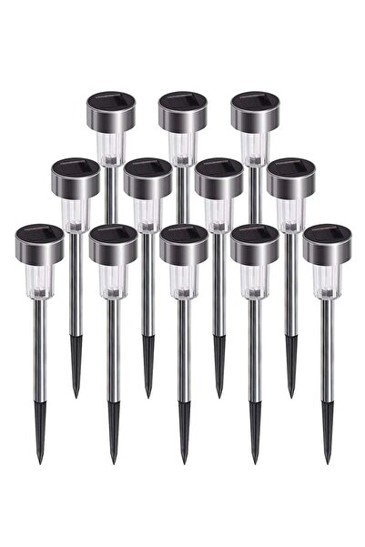 fulina Solar Lights Outdoor, 12Pack Solar Garden Lights Solar Waterproof Landscape Lights Cool White