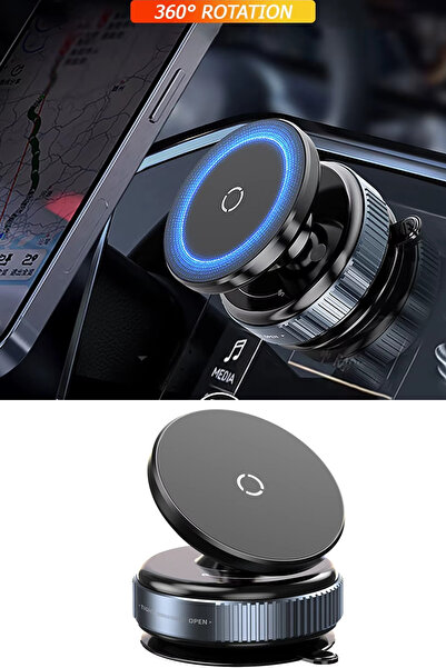 MeyZone 360 Dönebilen Ayarlanabilir Araç Içi Tutucu Kullanılabilen Vakumlu Ma...