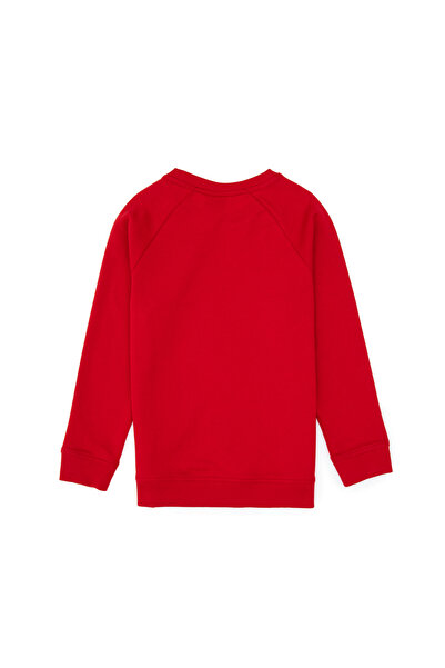 U.S. Polo Assn. Boy's Red Basic Crew Neck Sweatshirt 50313832-Vr171