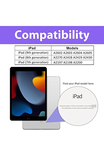 Other HDTOP Kids iPad 10.2 Case (7th/8th/9th Gen) Shockproof with Shoulder Strap & Handle - Pink