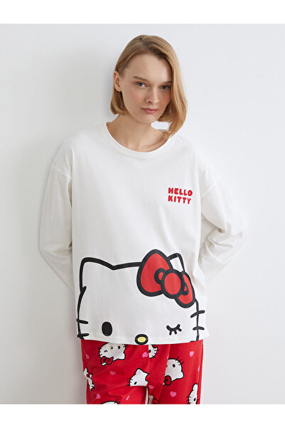 LC Waikiki Peak Yeni Sezon Hello Kitty Baskılı Kadın Pijama Takımı