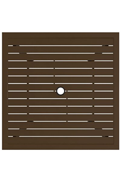 vidaxl Garden Table Brown 81.5x81.5x72 cm Steel