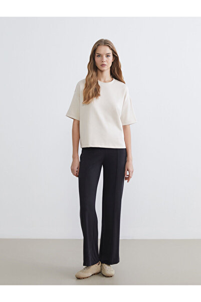 LC Waikiki Women's Wide Leg Sweatpants with Elastic Waist