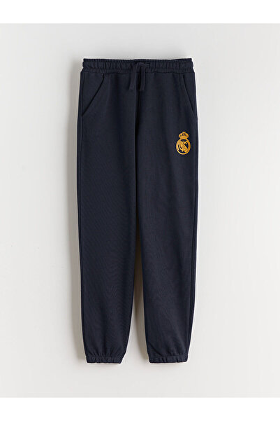 LC Waikiki Παιδικό παντελόνι φόρμας LCW Kids Navy Blue με ελαστική μέση και σ...