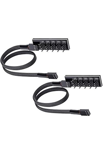 Other مجموعة من كابلين لتوزيع طاقة المروحة PWM رباعيي السنون (من 1 إلى 5) لمر...