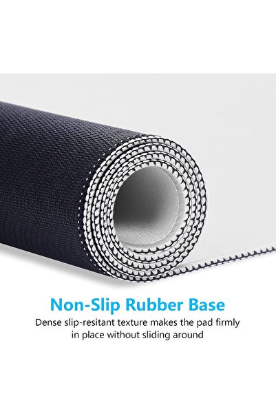 Generic Dabisum XXL Extended Gaming Mouse Pad - Stitched Edges, Waterproof, Non-Slip, 31.5 x 15.7 in, Gray