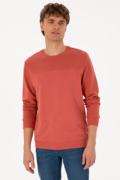 U.S. Polo Assn. Erkek Gül Kurusu Sweatshirt 50315455-VR026