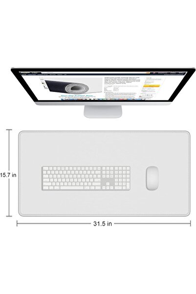 Other Dabisom XXL Extended Gaming Mouse Pad, Waterproof, Anti-Slip, Stitched Edges (31.5 x 15.7 in) – Gr