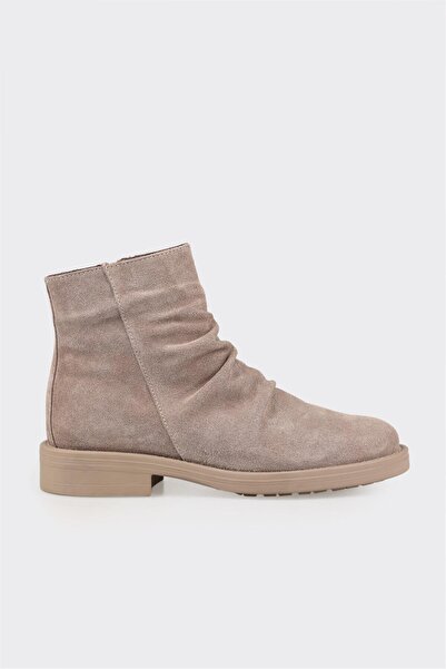 Elle Shoes Vizon Deri Kadın Günlük Bot