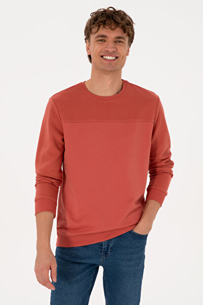 U.S. Polo Assn. Erkek Gül Kurusu Sweatshirt 50315455-VR026