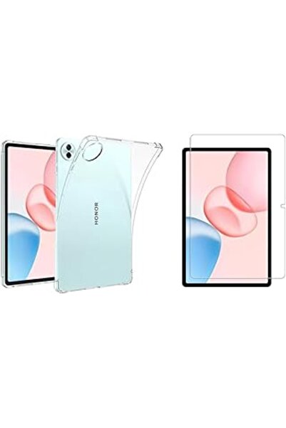 URBBKING 1+1 Tablet Case & 9H Tempered Glass Screen Protector for Honor Pad 10 12.1" - Transparent