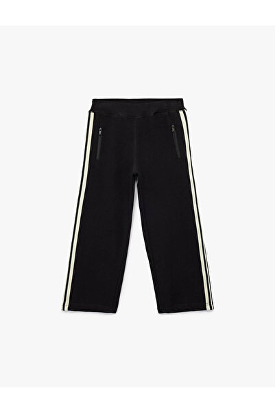 Koton Φαρδιά πόδια Μαύρο Φούτερ για κορίτσια 6Wkg40061Ak