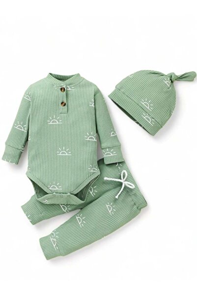 OEM Set body, pantaloni și căciulă pentru bebeluși