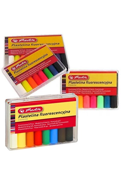 Other Plastilina fluorescentă Herlitz Fluo, 8 culori