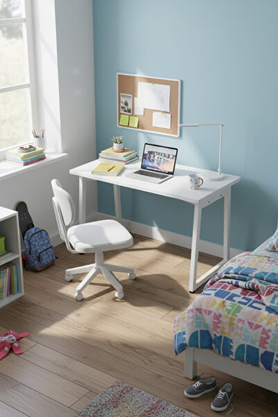 VİLİNZE Biga Çalışma Ofis Masası ve Deniz Çalışma Ofis Sandalyesi Set - 60x12...