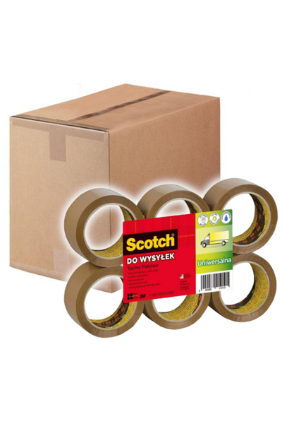 Other Bandă adezivă de ambalare SCOTCH 371, 66 m, 48 mm, maro, 36 buc.