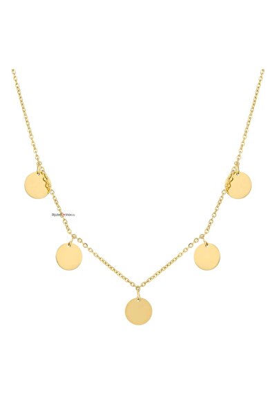 KEVSA Jewelry Colier din oțel inoxidabil „Lucky Pennies” – LPD925