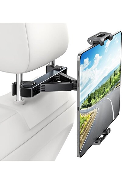 Goodern Car Headrest Tablet Holder — iPad & Mobile Back-Seat Mount, Travel Accessory