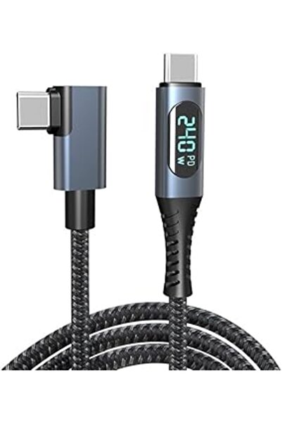 Other كابل Zorbis USB-C إلى USB-C Thunderbolt 3 مع شاشة LCD، 240 واط، 40 جيجا...