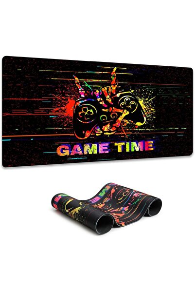 KASTWAVE Large Extended Gaming Mouse Pad, Washable Non-Slip Rubber Base, Stitched Edges, 31.5 x 11.8