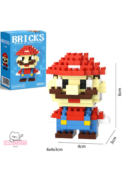 NinoToys Bricks Sevimli Karakterler 3D Yapboz Super Mario