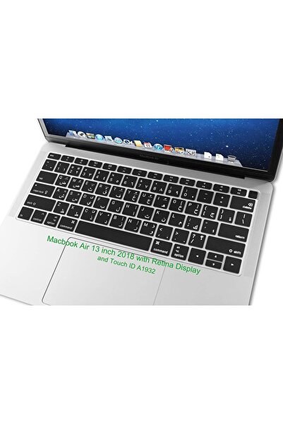 Other E-Winner Silicone Ultra-thin Keyboard Cover Arabic/English for MacBook Air 13 A1932 (2018-2019)
