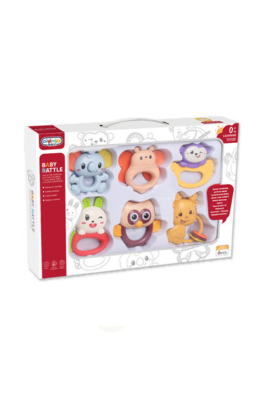 TSUMAB Aiyingle Baby Rattle Toy Set – 6 Pieces
