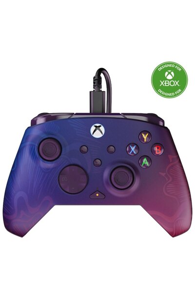 Turtle Beach Rematch Glow Wired Controller — Xbox Series X/S, Xbox One, PC (Purple Fade)