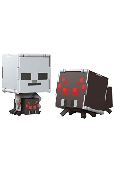 mattel Minecraft Flipping' Figs 2in1 Dönüşen Figür HTL43 - Spider Jockey Ve Spider Jcn24