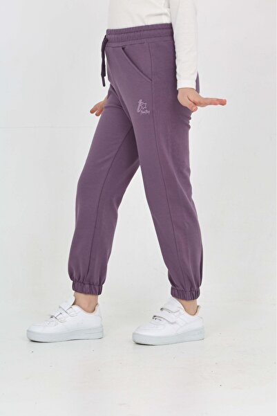 Toontoy Girl's Tonaton Embroidered Tracksuit Bottom