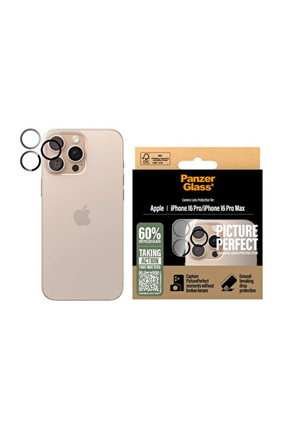 dalip Folie de protecție pentru obiectivul camerei PanzerGlass® PicturePerfect pentru iPhone 16 Pro, transparentă