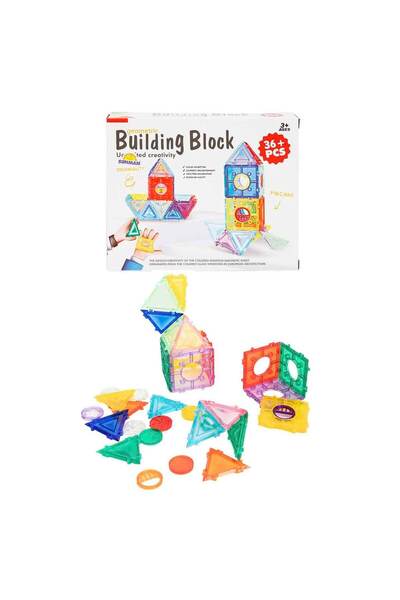 Sunman Renkli Geometrik Bloklar 36 Parça