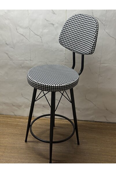 Kalafika Has Bar Sandalyesi Kazayağı Renk 75 Cm Siyah 100 Cm İle 110 Cm Arası...