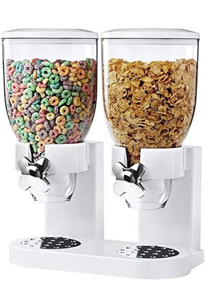 Türkiye Double Cereal Dispenser Classic Dry Food Canister, Dry Food Dispenser...
