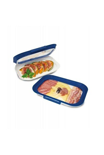 Mediashop Livington Flex&Fresh Set of 2 Food Storage Trays with Flexible Lid