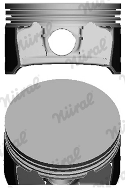 NÜRAL Piston Opel Astra G/Astra H/Meriva A Microbus Vauxhall Astra Model 4/As...