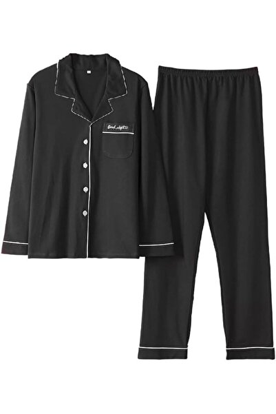 Margoun Couple Matching Pajamas Set Soft Cozy Satin Nightgown Sleepwear Button Down Loungewear MG04