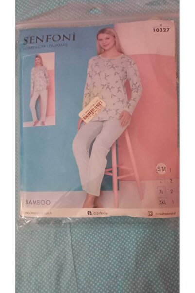 ARAS طقم بيجامة بامبو سينفوني 10327 بأكمام طويلة - أخضر الفستق--