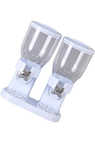 Türkiye Double Cereal Dispenser - Dual Control Clear 2-Cup Cereal & Candy Dis...