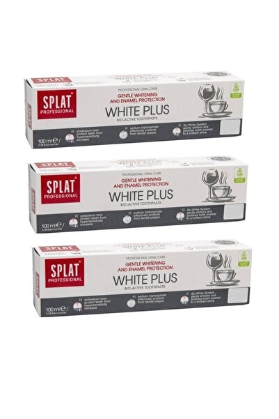 Splat White Plus Inovatif Diş Macunu 100 ml 3 Adet