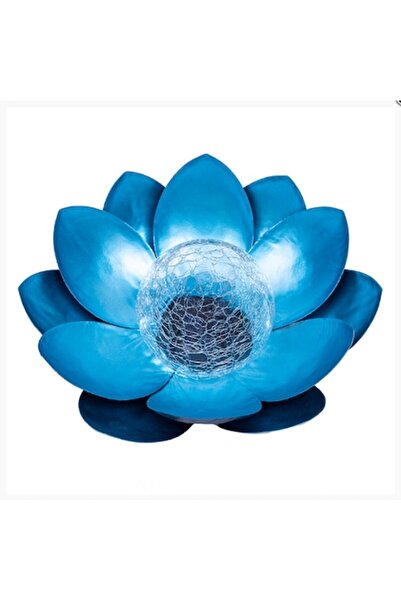 Granst Stag Lampă LED de grădină, floare de lotus, albă, 280x280x120mm