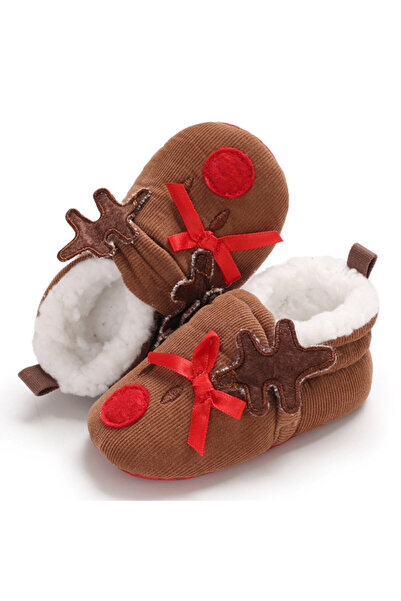 BebeNou Ghete cu căptușeală din fleece - Merry Reindeer MBC-415-3