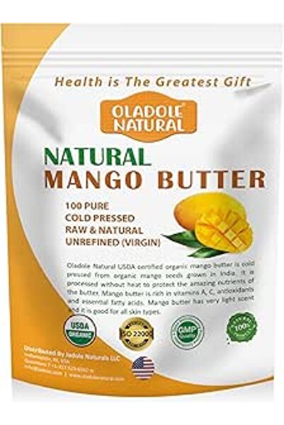 Oladole Natural زبدة المانجو العضوية الخام 400 جرام